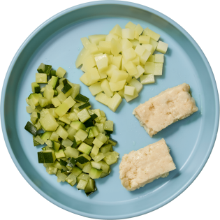 Pastel de merluza con verduras